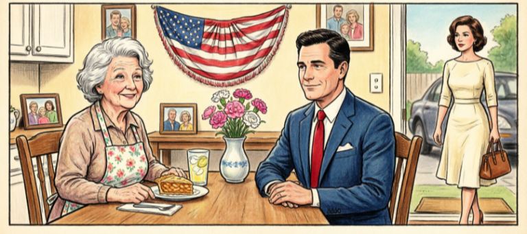 On Mother’s Day, my millionaire son came to visit and asked, “Mom, are you living comfortably with the $5,000 Clara sends you every month?” I froze, then answered softly, “Son, the church has been helping me get by.” Right then, my daughter-in-law walked in wearing a silk dress, a strand of pearls, and expensive perfume, smiling sweetly — not realizing what was about to happen next…