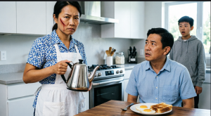 I didn’t weep when my son hit me last night. He exclaimed, “So you finally learned,” as he walked down smiling this morning after I pulled out the beautiful tablecloth and served breakfast like it was a major event. That is, until he realized who was waiting for him at my table.