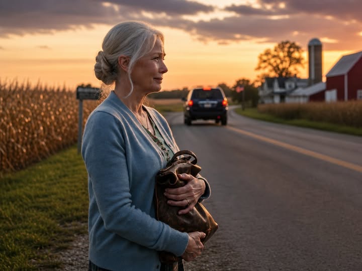 After we laid my husband to rest, my son drove me to a quiet road outside town and said, “This is where you get out. The house and the business are mine now.” I stood in the dust, clutching my bag, as he pulled away without looking back. No phone. No cash. And that’s when I realized—I wasn’t alone. I was free… but he had no idea what I’d put in place before his father passed away…