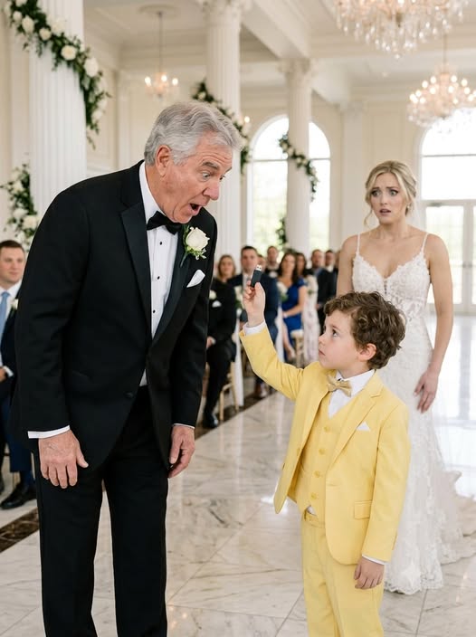 I was about to marry the woman I had left my family for—a mistress thirty years younger than me. But just before I walked down the aisle, my three-year-old grandson grabbed my hand and whispered, “Grandpa, she hit Mommy.” Then he pointed at my young bride-to-be and pulled a USB drive from his pocket. What I saw on that drive exposed a lie powerful enough to destroy the woman I was moments away from marrying.