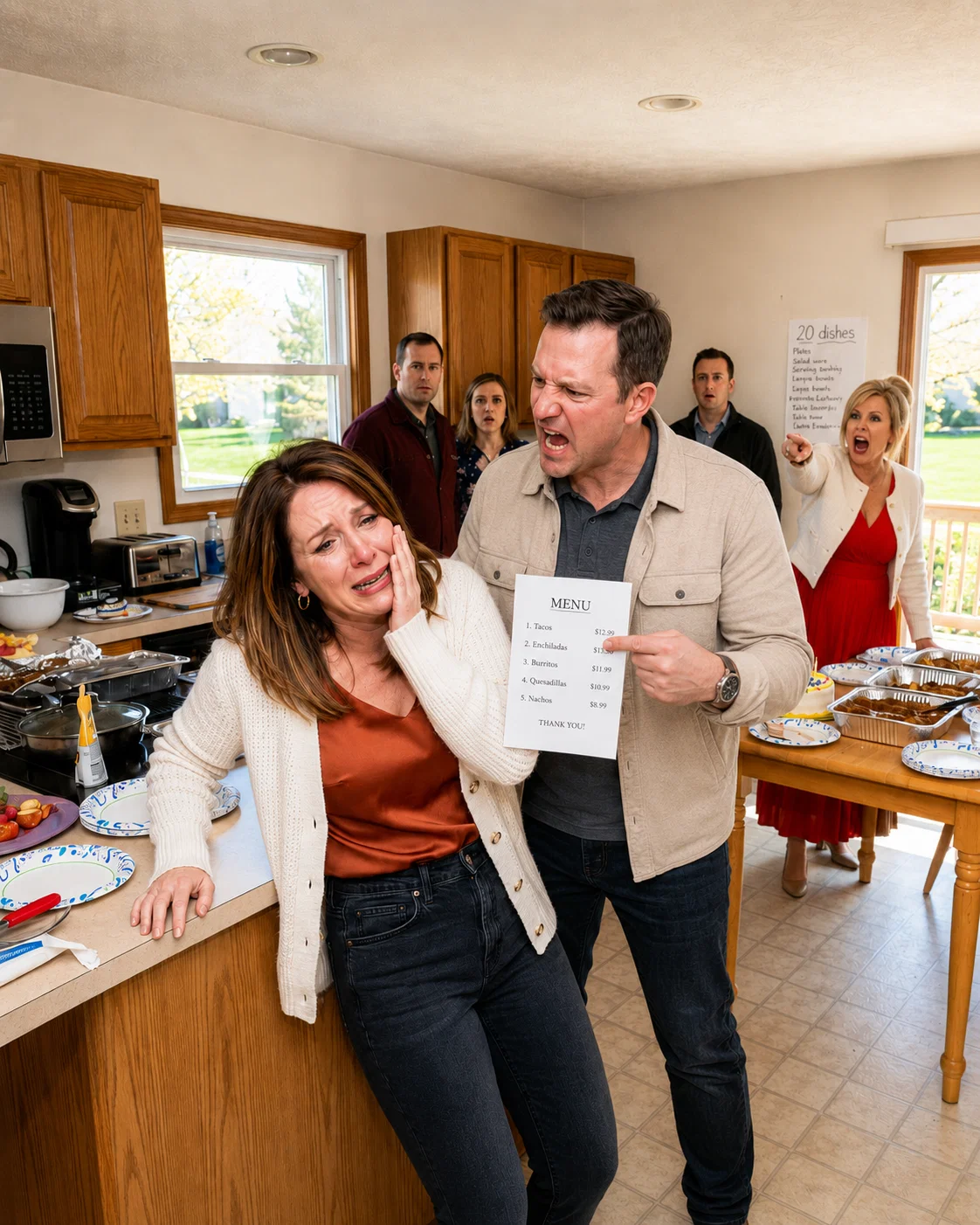 For Her 55th Birthday, She Demanded 20 Dishes. I Said It Was Impossible. My Husband Lost His Temper and Snapped, “Cook or Get Out!”
